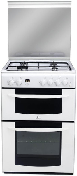 Indesit KD6G25W Freestanding Gas hob White cooker