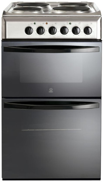 Indesit KD3E1MG Freestanding Gas hob Stainless steel cooker