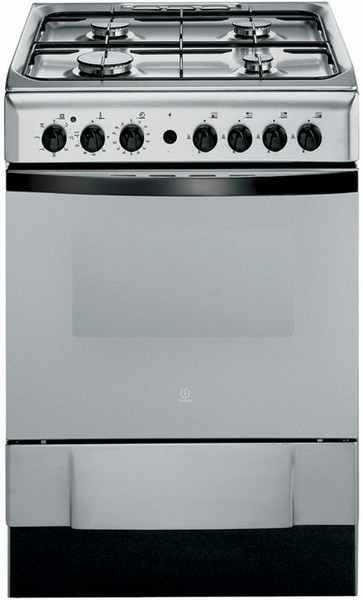 Indesit K6G520XG Freistehend Gaskochfeld Edelstahl Küchenherd