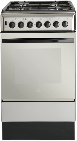 Indesit K3G11XG Freistehend Gaskochfeld Edelstahl Küchenherd