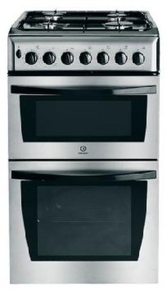 Indesit KD3G21SXIR Freestanding Gas hob Stainless steel cooker