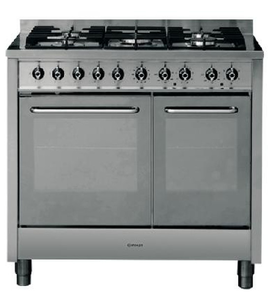 Indesit KP900GX Freestanding Gas hob Stainless steel cooker