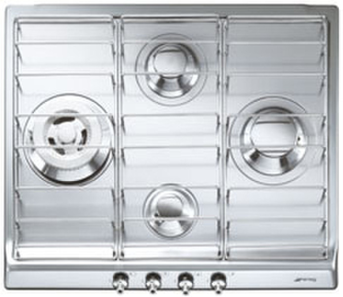 Smeg SER60SX3 Встроенный Gas hob Нержавеющая сталь плита