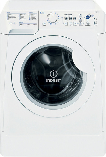 Indesit PWC 8128 W freestanding Front-load 8kg 1200RPM A+ White washing machine