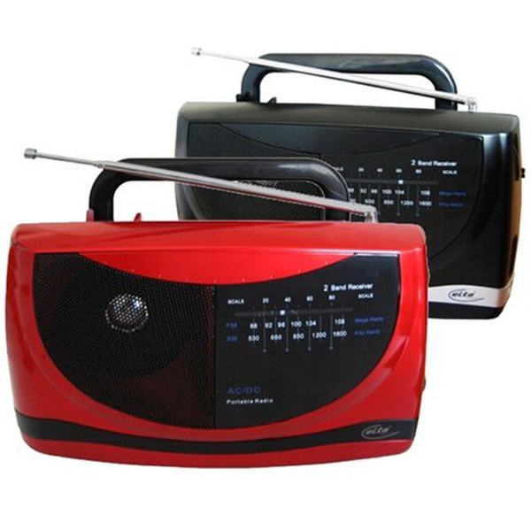 elta GmbH 3653 Портативный Черный, Красный радиоприемник