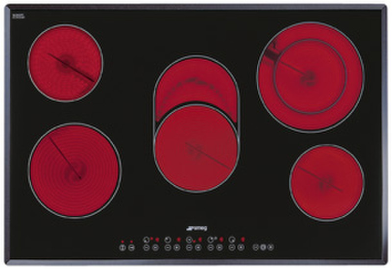 Smeg SE2773TC1 Встроенный Induction hob Черный плита