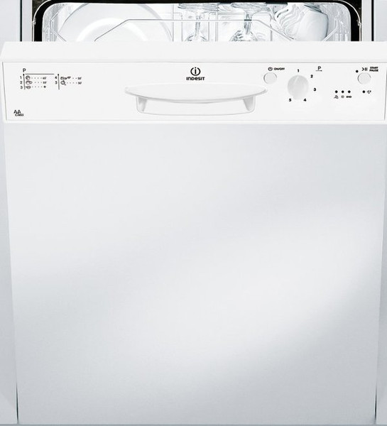 Indesit DPG 15 WH Semi built-in 12place settings dishwasher