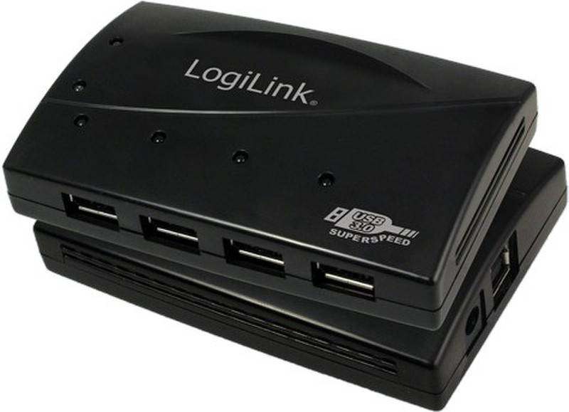 LogiLink UA0091 5000Mbit/s Black interface hub