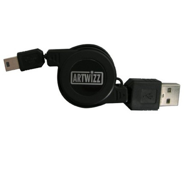 Artwizz Mini USB 5-pin Male to USB A Male Cable, Black 0.85m Black USB cable