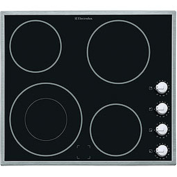 Electrolux EHP60060X Eingebaut Ceramic hob Schwarz Kochfeld