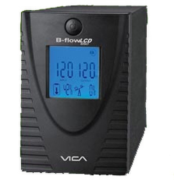 Vica B Flow LCD 650 650VA Black uninterruptible power supply (UPS)