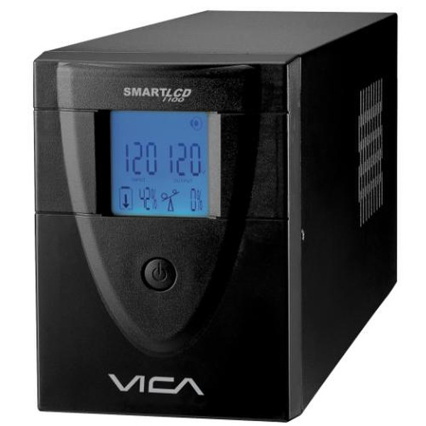 Vica Smart LCD 1100 1100VA Black uninterruptible power supply (UPS)