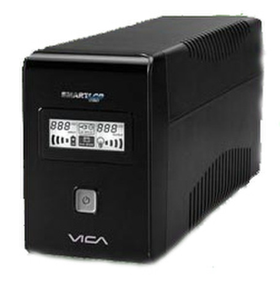 Vica Smart LCD 850 850VA Schwarz Unterbrechungsfreie Stromversorgung (UPS)