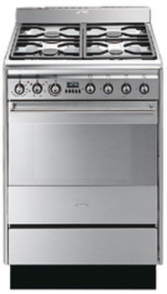 Smeg SUK61MFX5 Freestanding Gas hob Stainless steel cooker