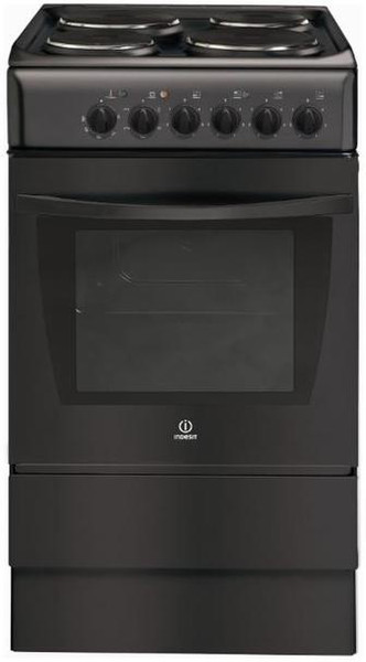 Indesit K3E1AIR Freestanding Sealed plate Black cooker