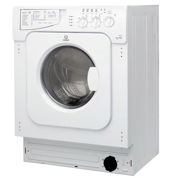 Indesit IWDE 126 Eingebaut Frontlader 6kg 1200RPM Weiß Waschmaschine