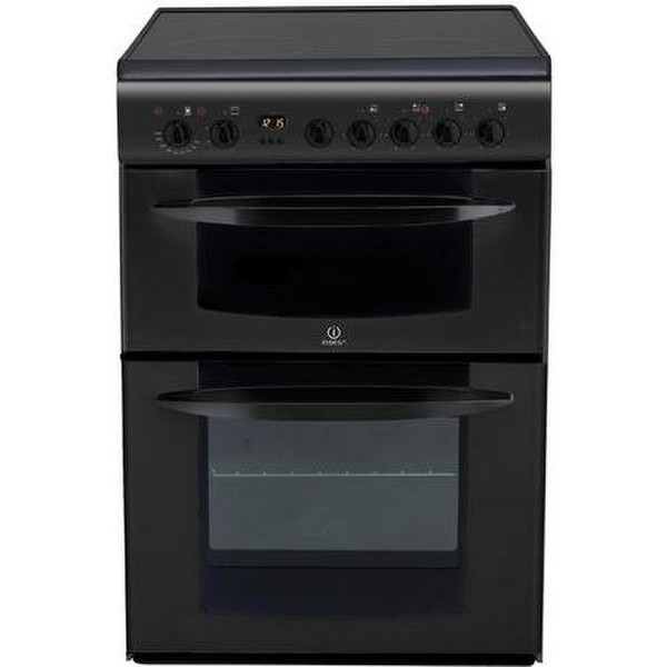 Indesit KD6C35A Отдельностоящий Ceramic hob Черный кухонная плита