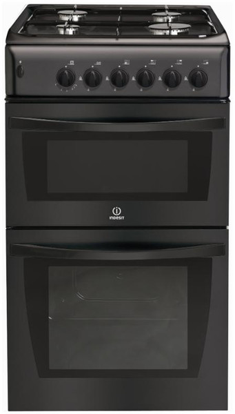 Indesit KD3G2AG Freistehend Gaskochfeld Schwarz Küchenherd