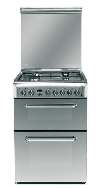 Indesit KDP60E Отдельностоящий Gas hob Нержавеющая сталь кухонная плита