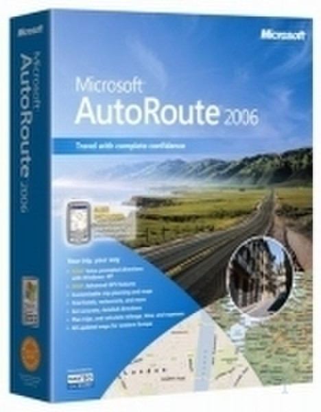 Microsoft AutoRoute Euro 2006 Win32 FR CD