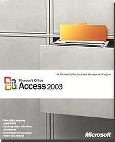 Microsoft Access 2003 Disk Kit