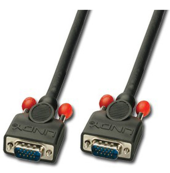 Lindy 31013 1.5м VGA (D-Sub) VGA (D-Sub) Черный VGA кабель