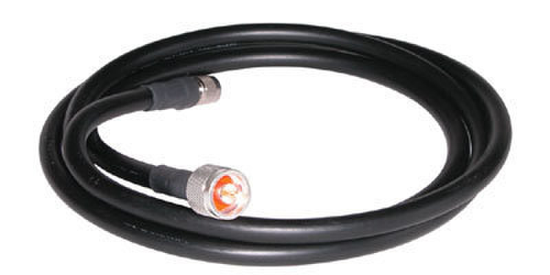 SMC 1.98m, RP-SMA/N 1.98м Черный сигнальный кабель