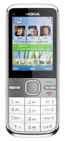 Nokia C5 Single SIM Weiß Smartphone