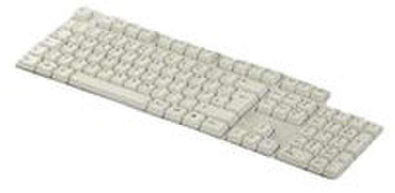 aixcase AIX-19K1UKUSP-W PS/2 QWERTY Beige keyboard