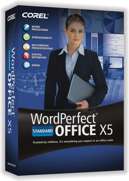 Corel WordPerfect Office X5 Standard, 11-25u, UPG, ENG