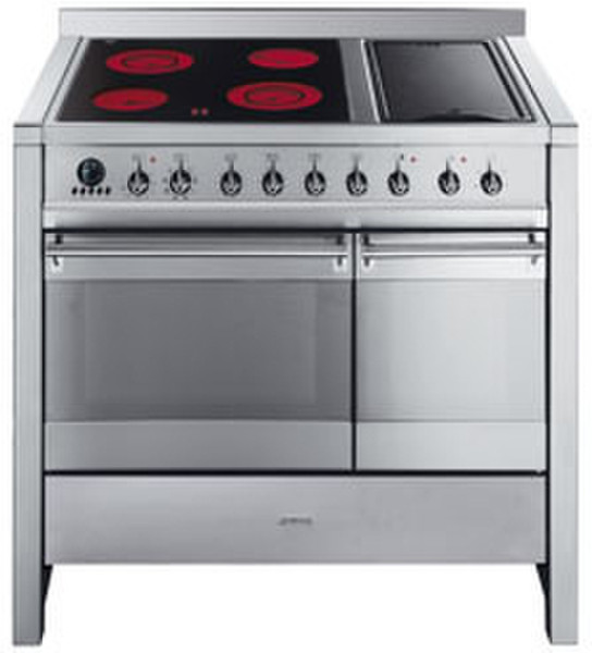 Smeg A2C-6 Freestanding Induction hob Stainless steel cooker