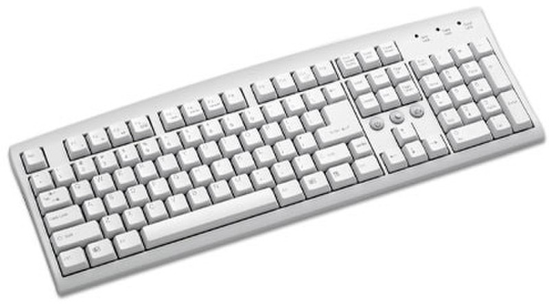 Octigen 2382KMOTG PS/2 QWERTY Weiß Tastatur