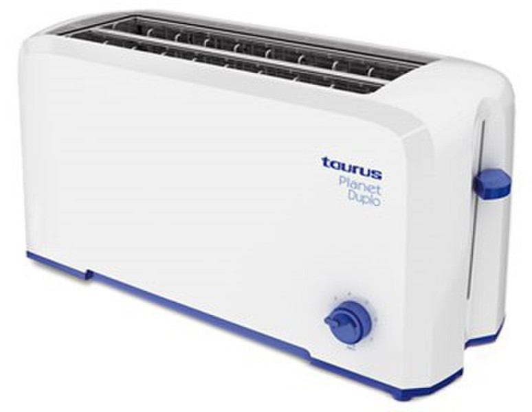 Taurus Planet duplo 2slice(s) 800, 1300W Blue,White toaster