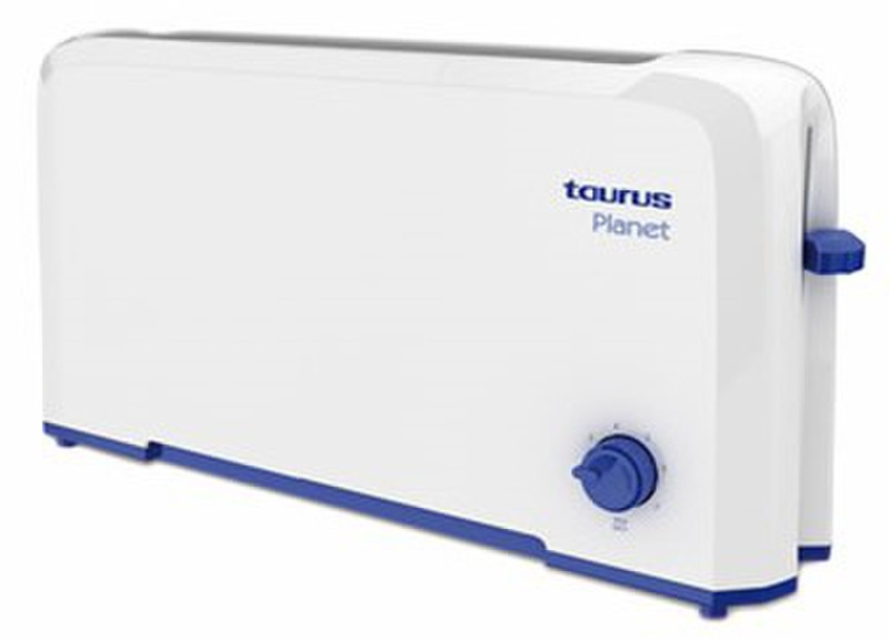 Taurus Planet 2Scheibe(n) 800W Blau, Weiß Toaster