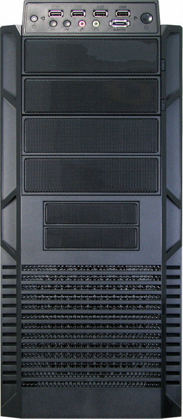 Inter-Tech IT-9909 Airmaster Full-Tower Schwarz Computer-Gehäuse