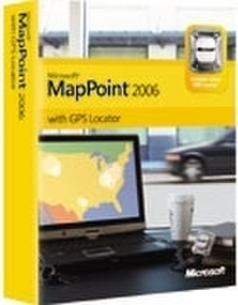 Microsoft MapPoint 2006 with GPS Locator, FR CD W32