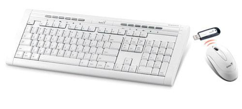 MCL Slimstar 600 MAC Беспроводной RF Белый клавиатура