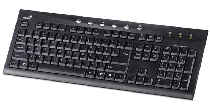 MCL KB-200e USB QWERTY Черный клавиатура