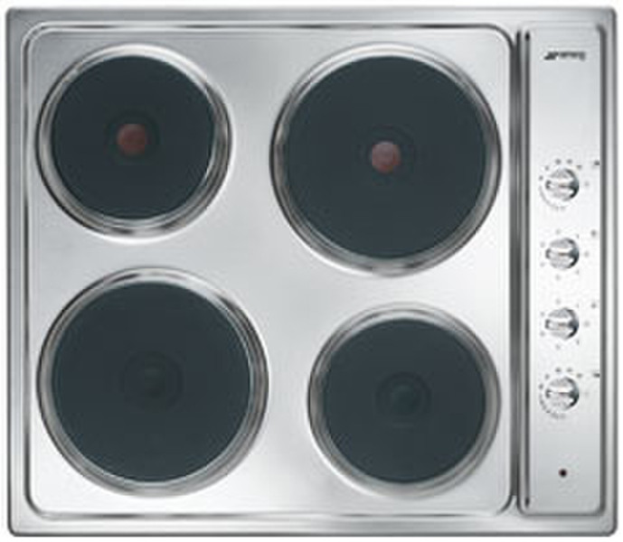 Smeg SE435X-1 built-in Sealed plate Stainless steel hob