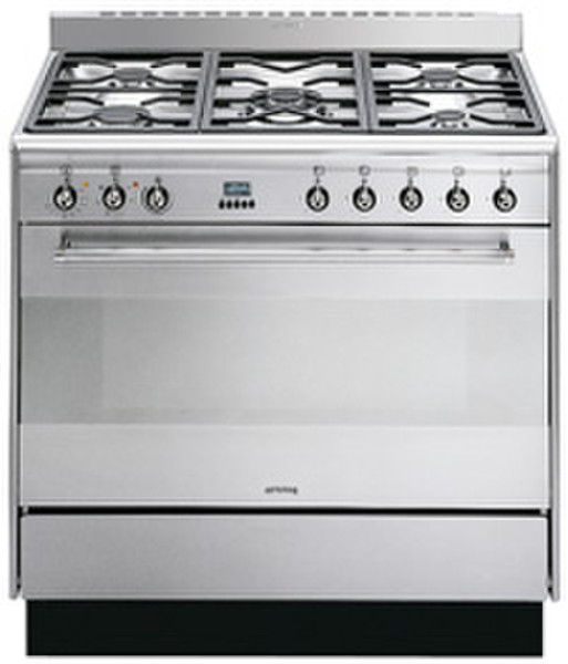 Smeg SUK91MFX5 Freestanding Gas hob Stainless steel cooker