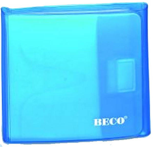 Beco 416.01 12дисков Синий, Прозрачный чехлы для оптических дисков