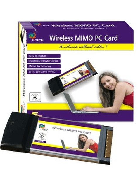 Eminent Wireless MIMO PC Card 54Mbit/s networking card