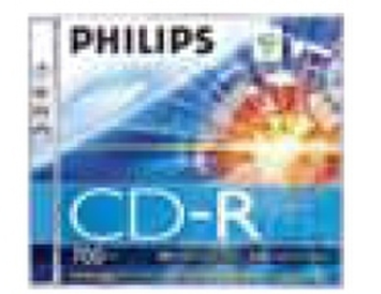 Philips CD-R, 700MB, 52x, Slim jewel case wrap box CD-R 700МБ 20шт