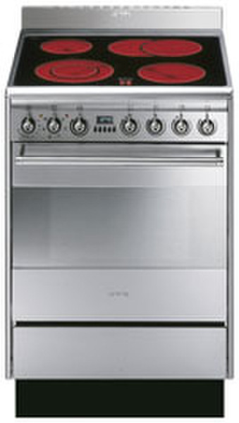 Smeg SUK61CMX5 Freistehend Induktionskochfeld Edelstahl Küchenherd