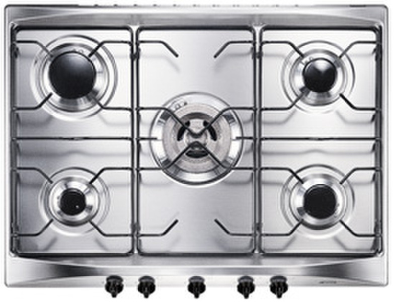 Smeg SE706S3 Встроенный Gas hob Нержавеющая сталь плита