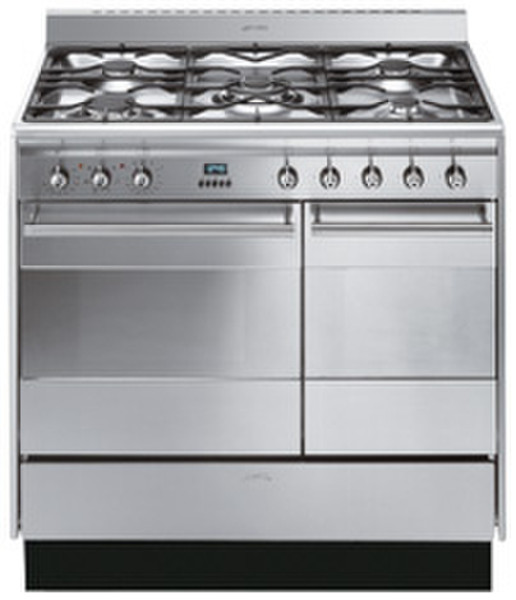 Smeg SUK92MFX5 Freestanding Gas hob Stainless steel cooker