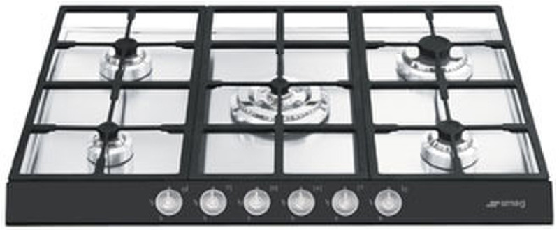 Smeg PTS726NE5 Встроенный Gas hob Черный плита