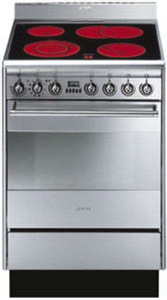 Smeg SUK61CPX5 Freistehend Induktionskochfeld Silber Küchenherd