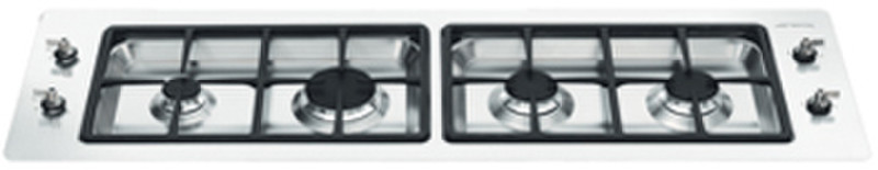 Smeg PDXF116RS built-in Gas hob Silver hob