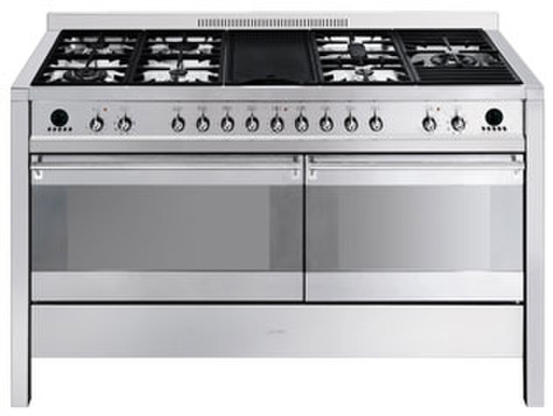 Smeg A5-6 Freestanding Gas hob Stainless steel cooker